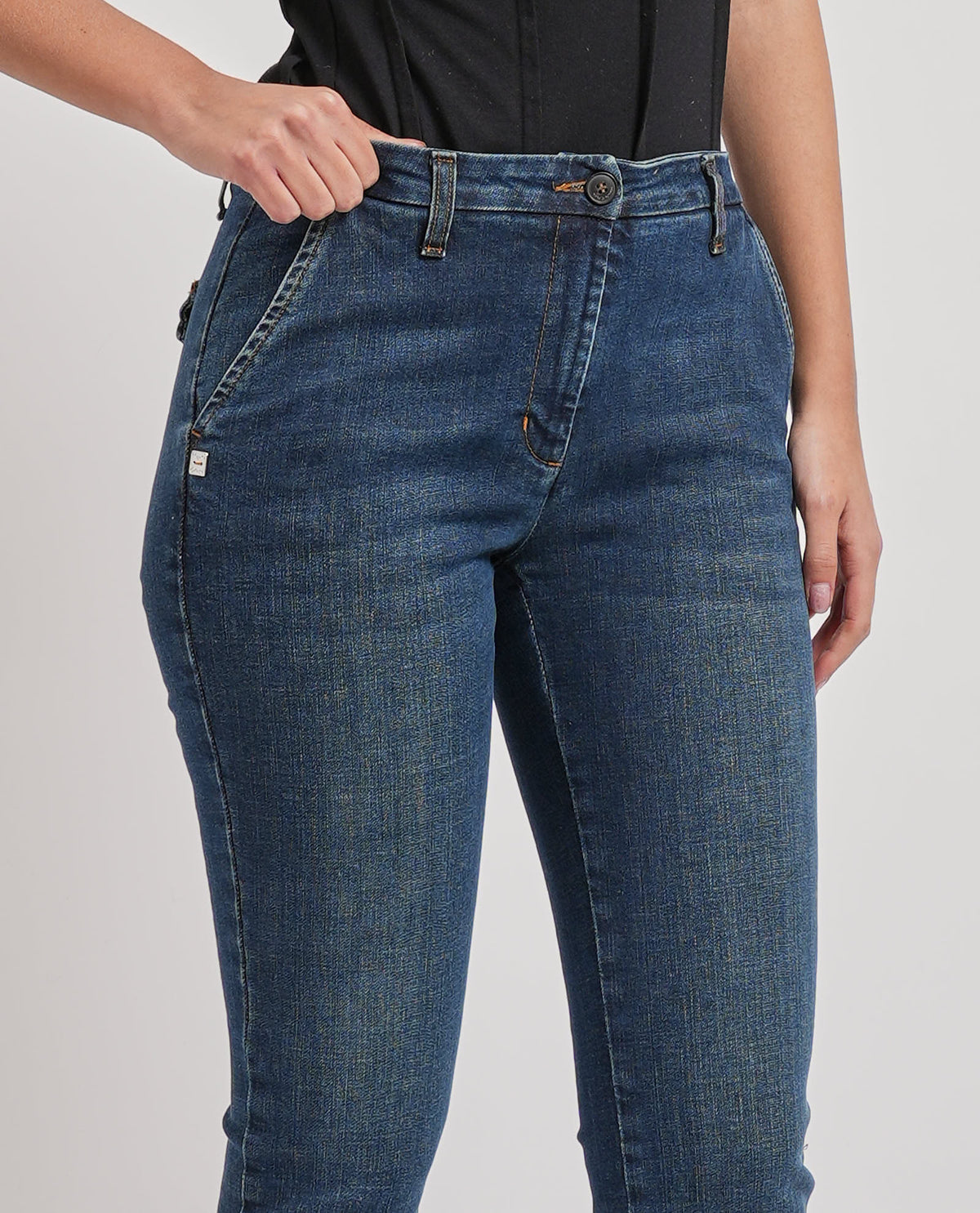 Jeans Skinny Dark Blue Manila Grace 