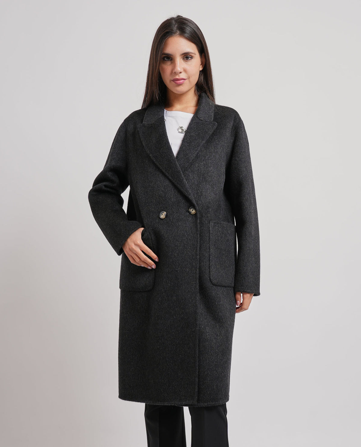Cappotto lungo Manila Grace doppiopetto 