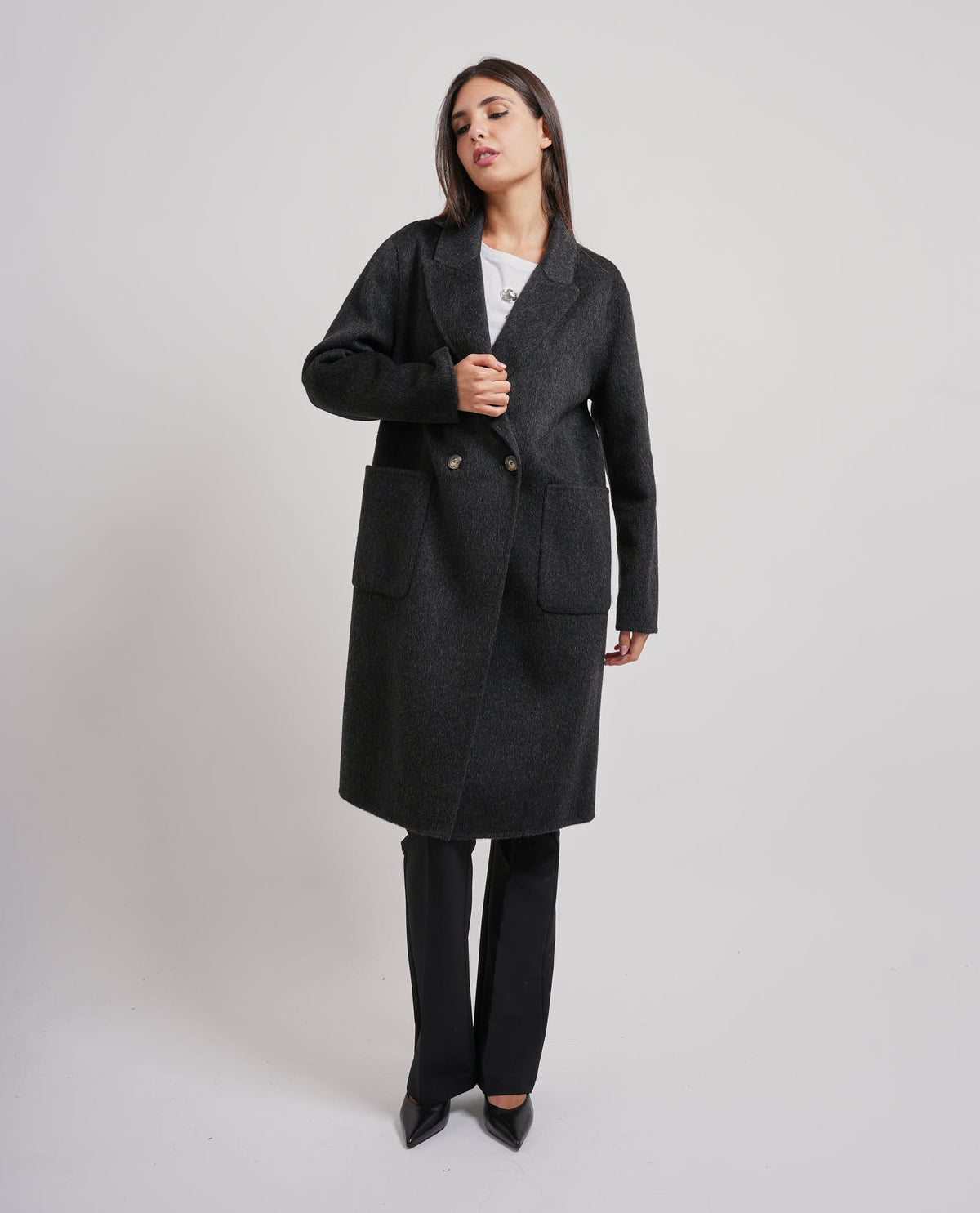 Cappotto lungo Manila Grace doppiopetto 