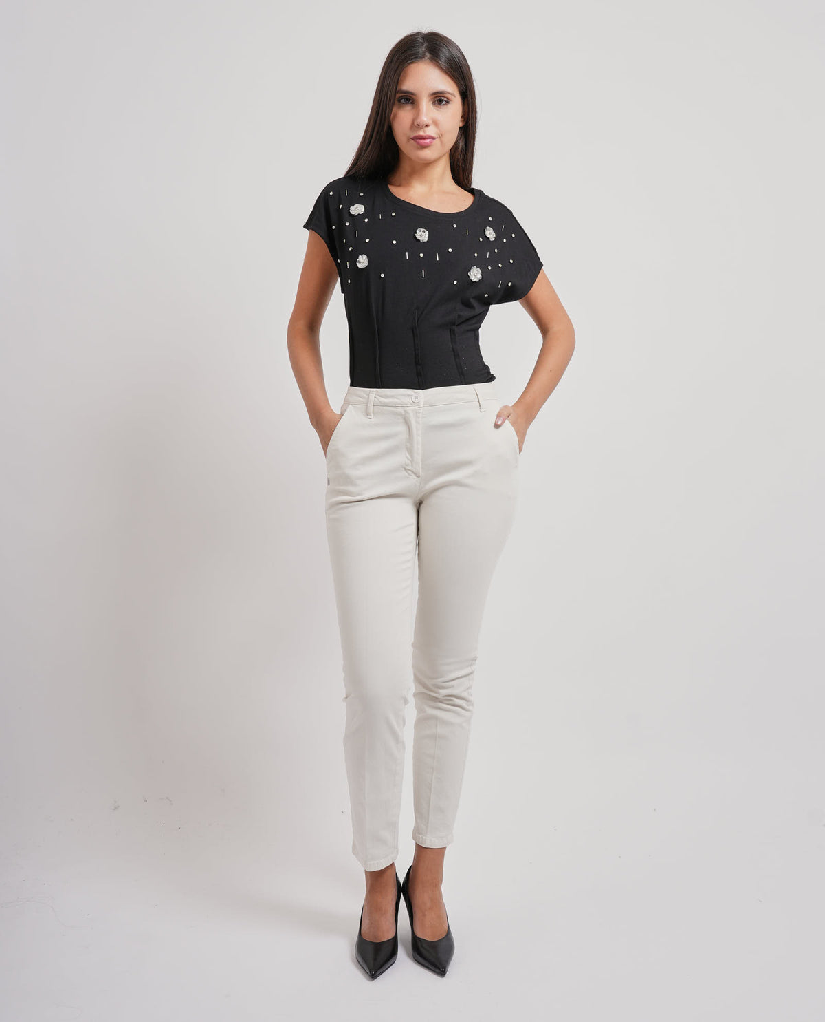 Pantaloni donna Manila Grace modello sartoriale 