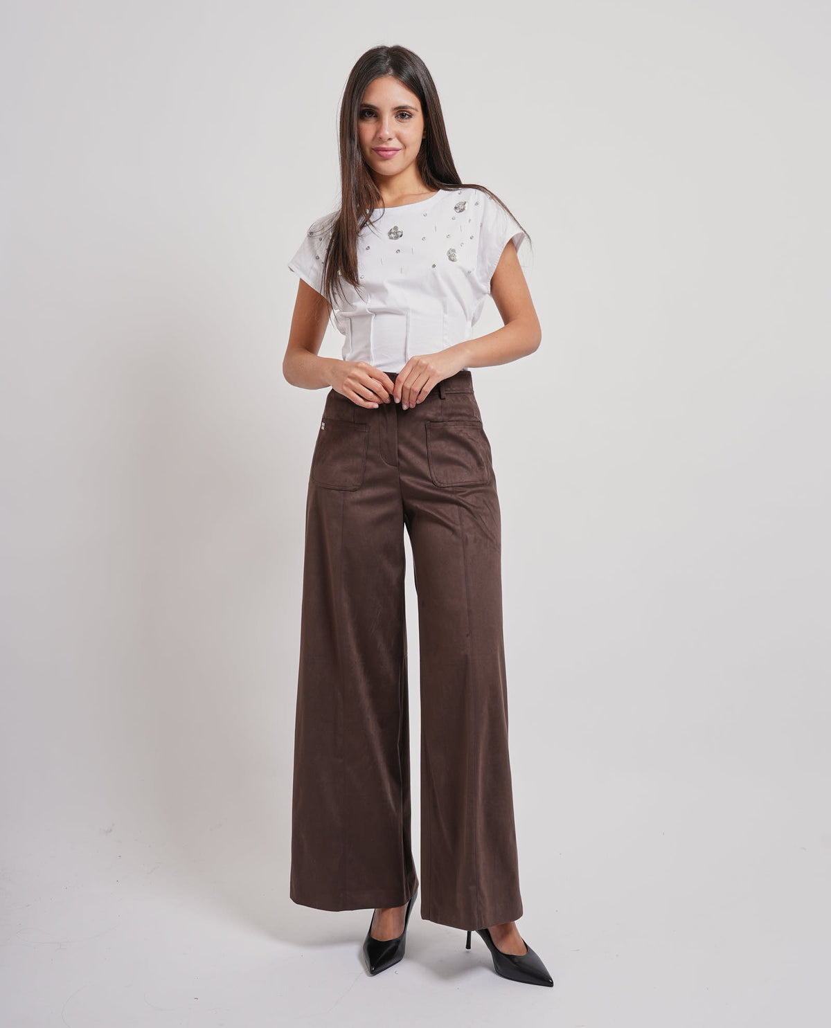 Pantaloni ampio con tasconi Manila Grace 