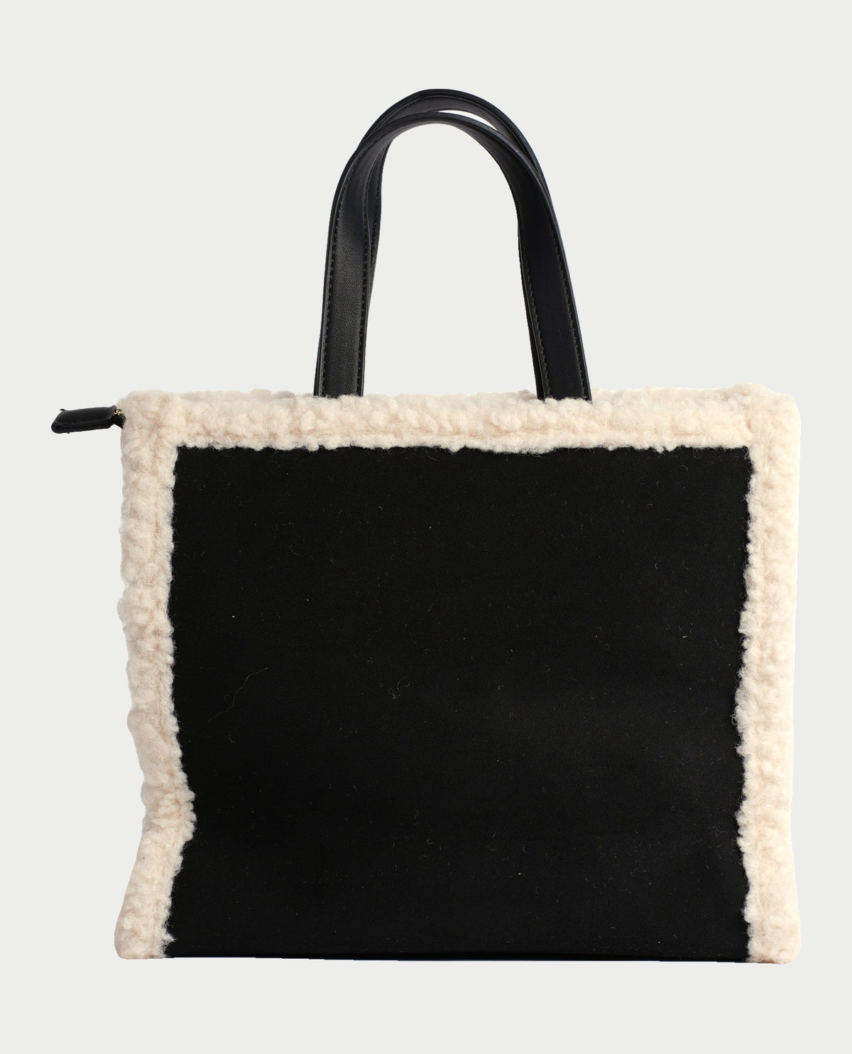 Borsa donna Marc Ellis con bordi effetto pelliccia e doppi manici<BR/> 