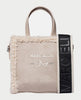 Marc Ellis women's bag with faux fur trim and double handles