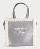 Borsa donna Marc Ellis con bordi effetto pelliccia e doppi manici