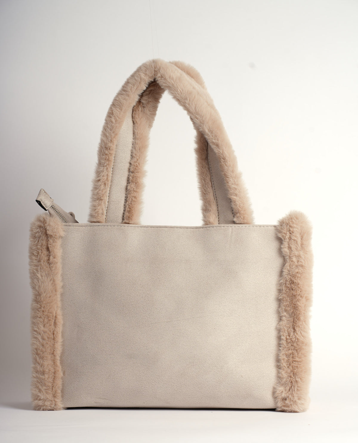 Borsa donna Marc Ellis con bordi soffici in ecopelliccia 