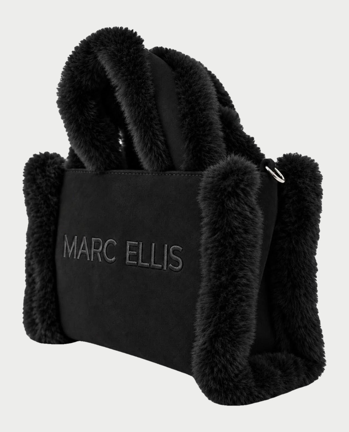 Borsa donna Marc Ellis con bordi soffici in ecopelliccia 