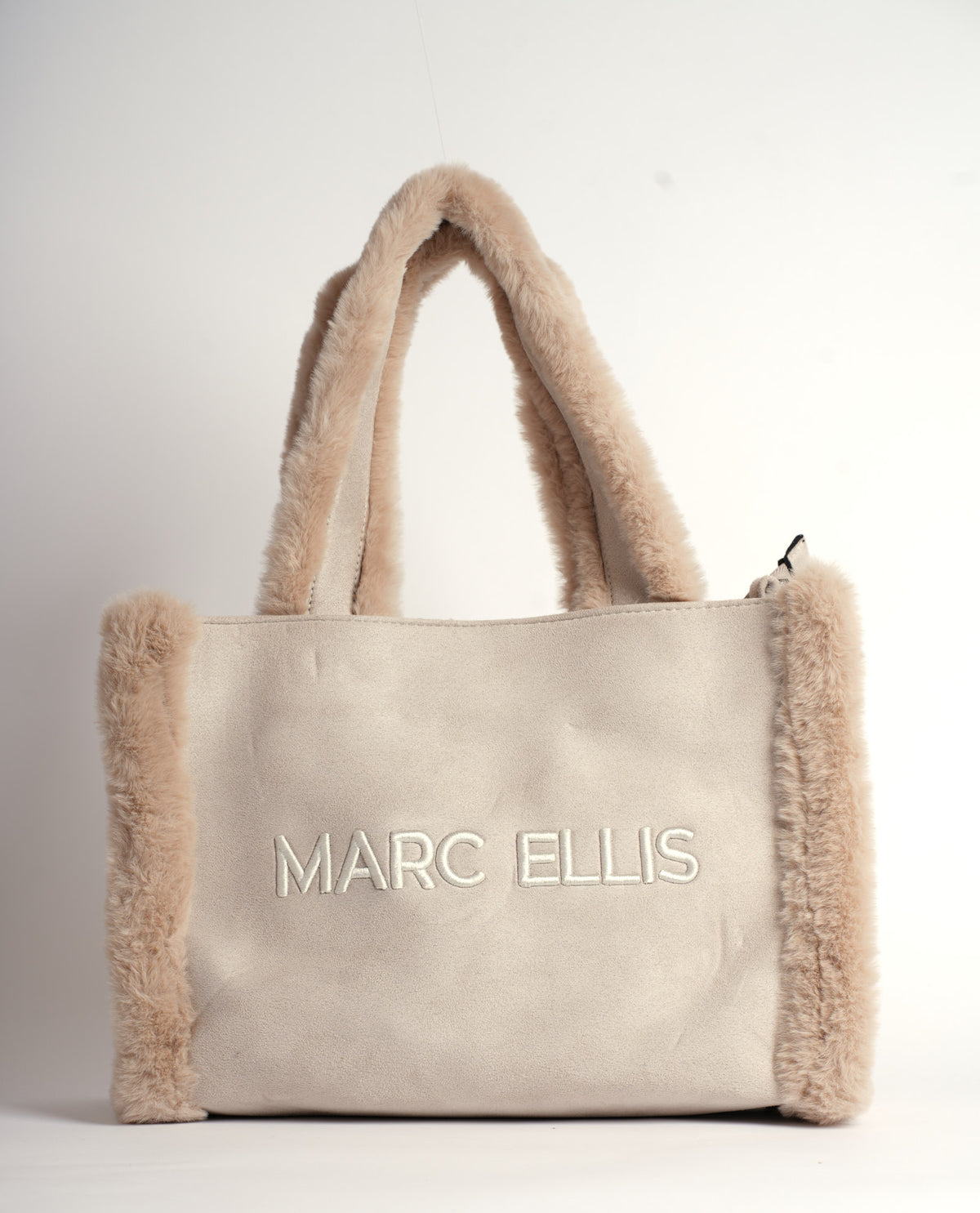 Borsa donna Marc Ellis con bordi soffici in ecopelliccia 