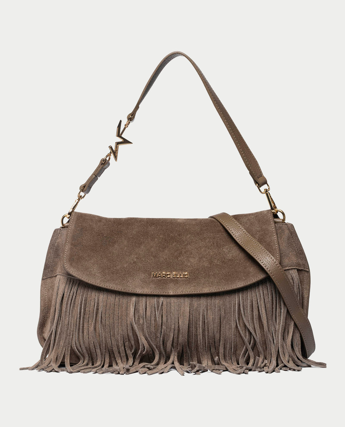 Borsa a spalla Marc Ellis donna con frange 