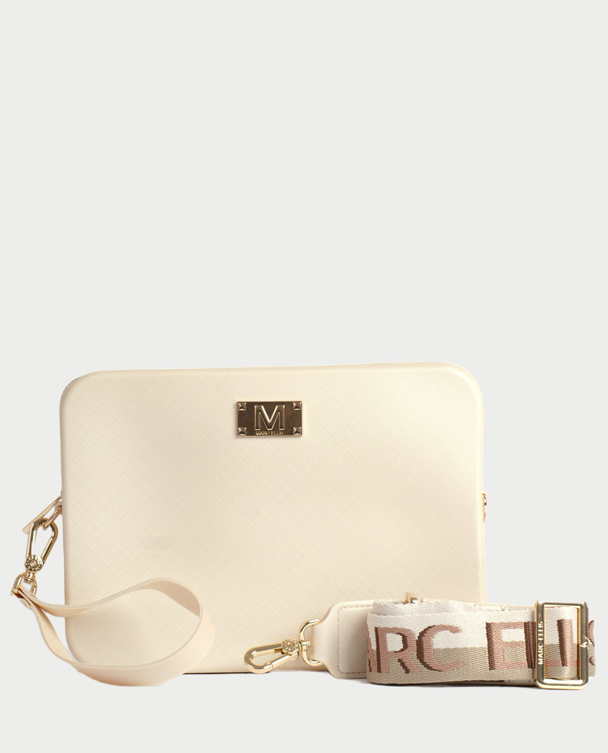 Borsa Marc Ellis con finitura liscia gommata 