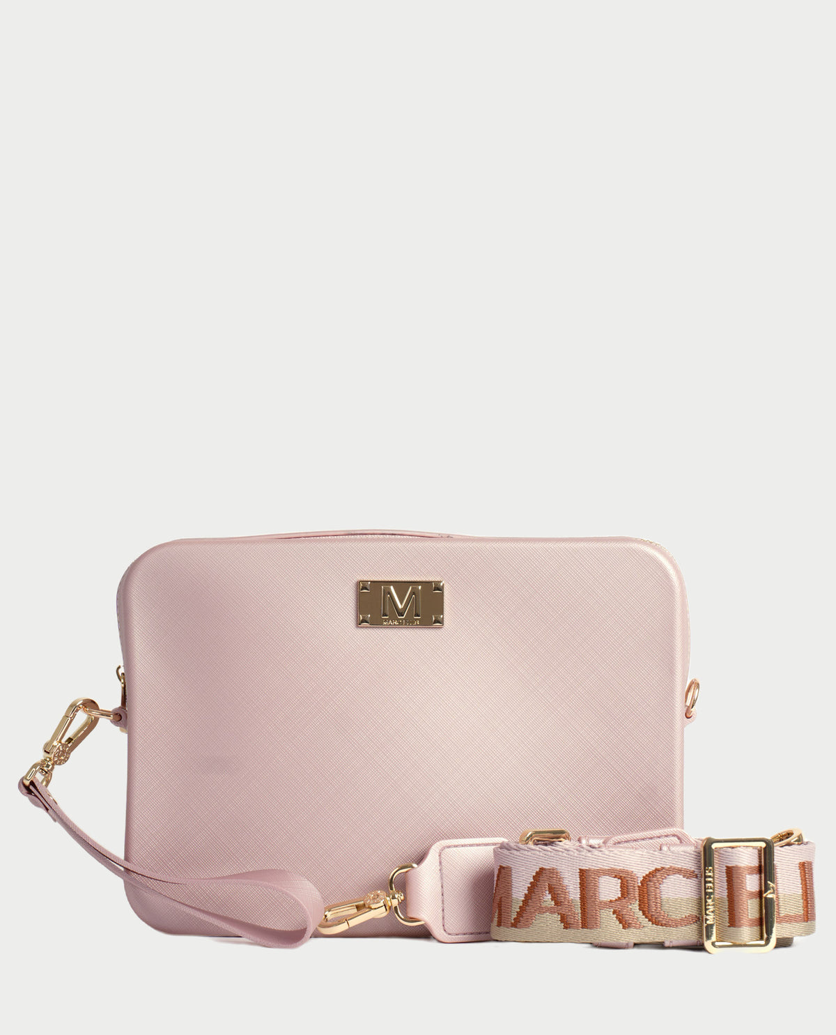 Borsa Marc Ellis con finitura liscia gommata 