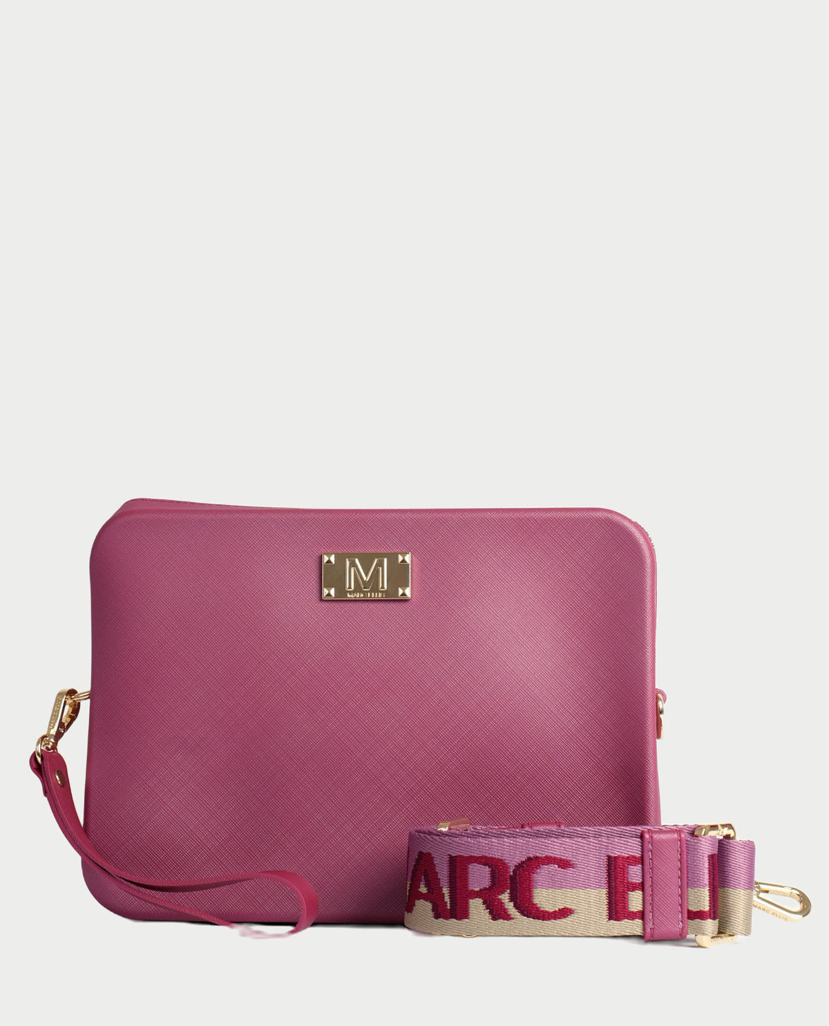 Borsa Marc Ellis con finitura liscia gommata 