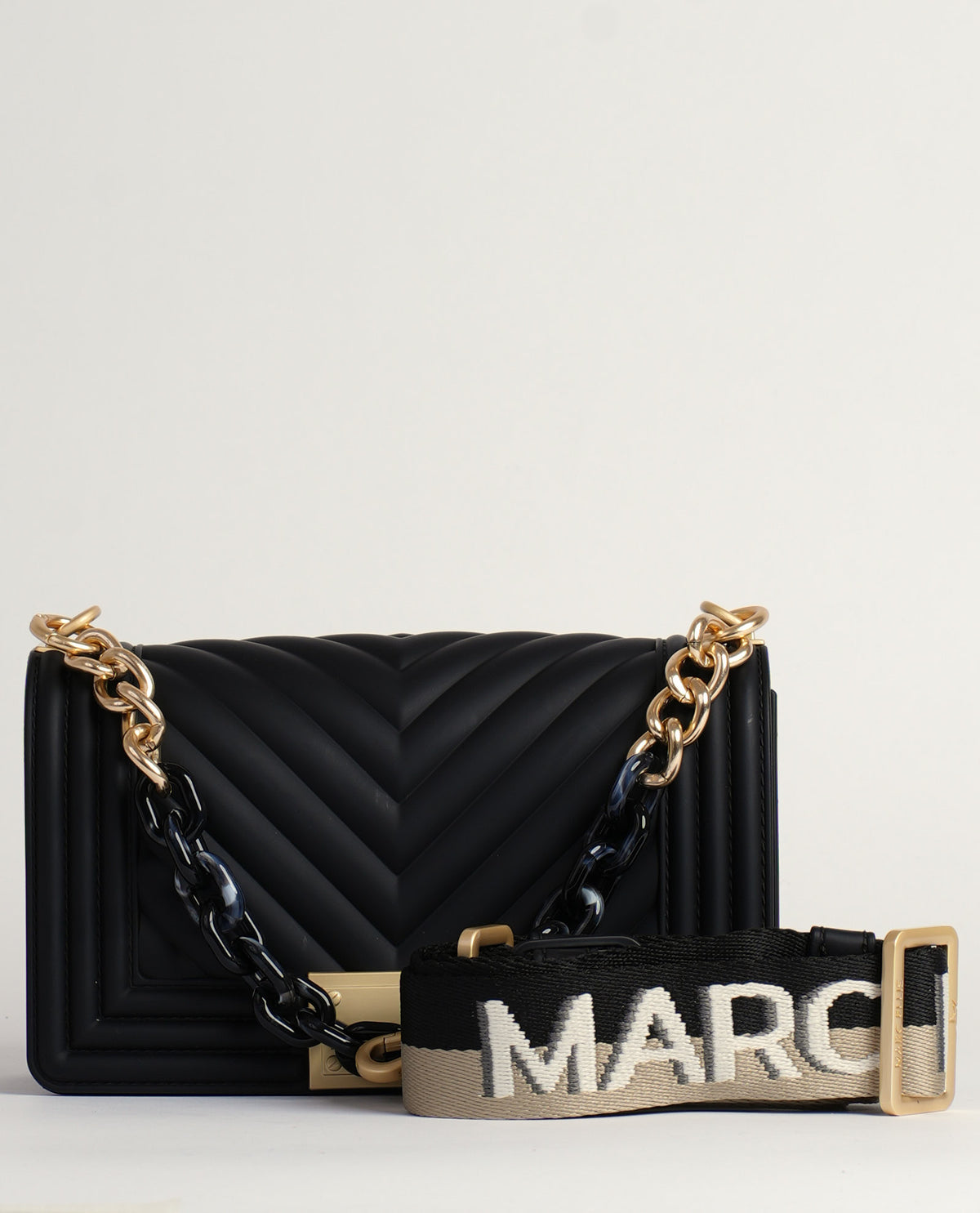 Borsa donna Marc Ellis con motivo trapuntato chevron 