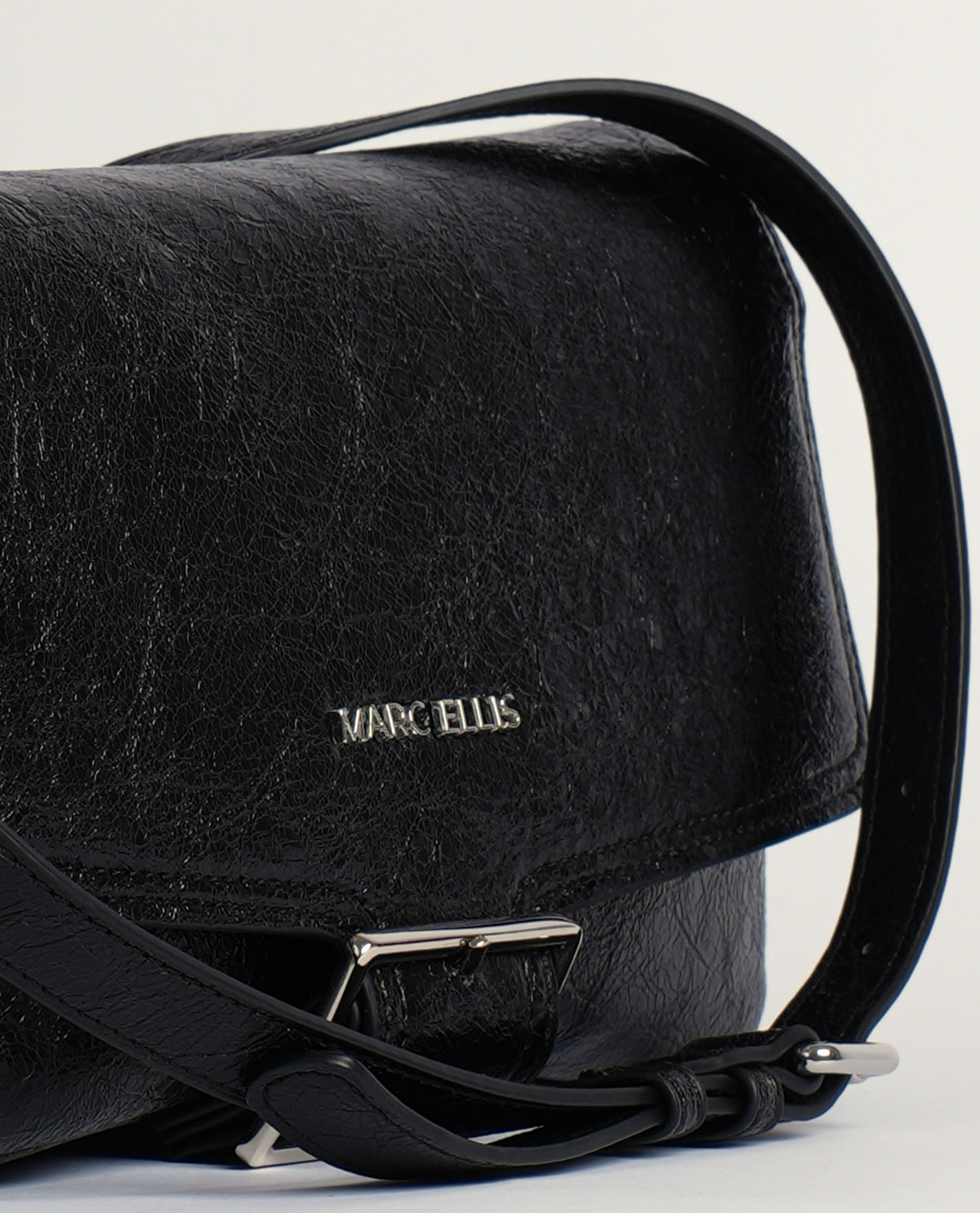 Borsa donna Marc Ellis con finitura effetto stropicciato 