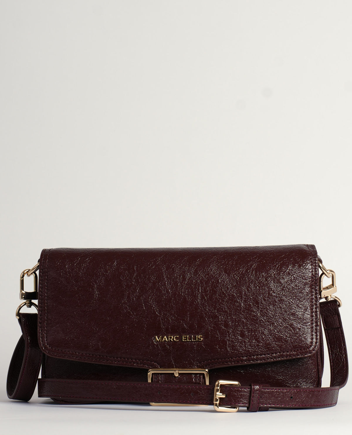 Borsa donna Marc Ellis con finitura effetto stropicciato 