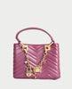 Marc Ellis bag with matelassé finish and gold-tone charms