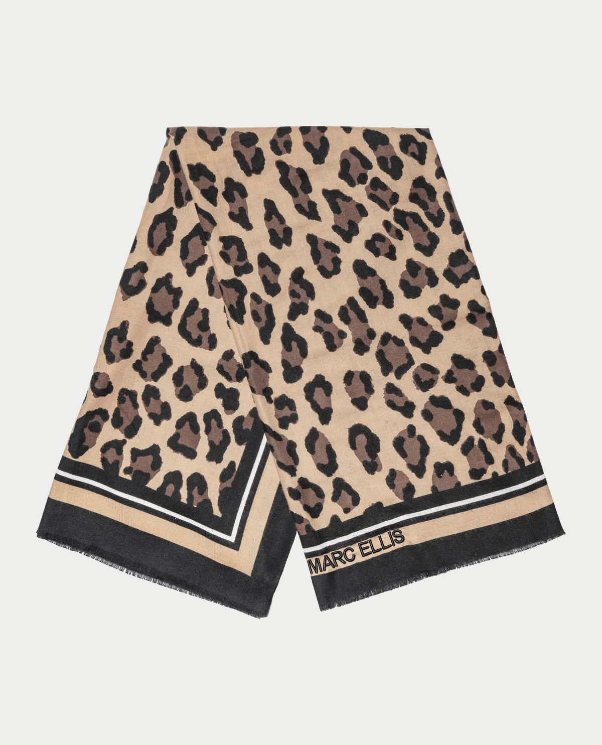 Sciarpa donna Marc Ellis con mini frange e logo 