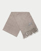 Sciarpa donna Marc Ellis con frange e logo ricamato