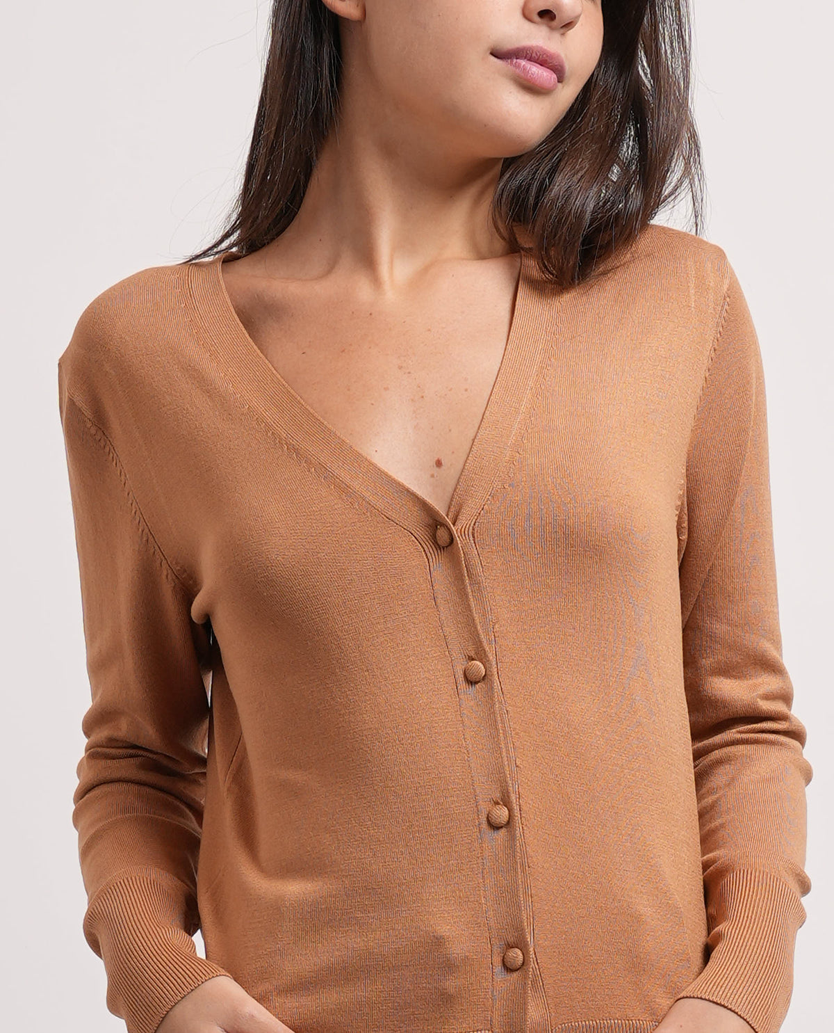 Cardigan Markup con bottoni e ampia scollatura 