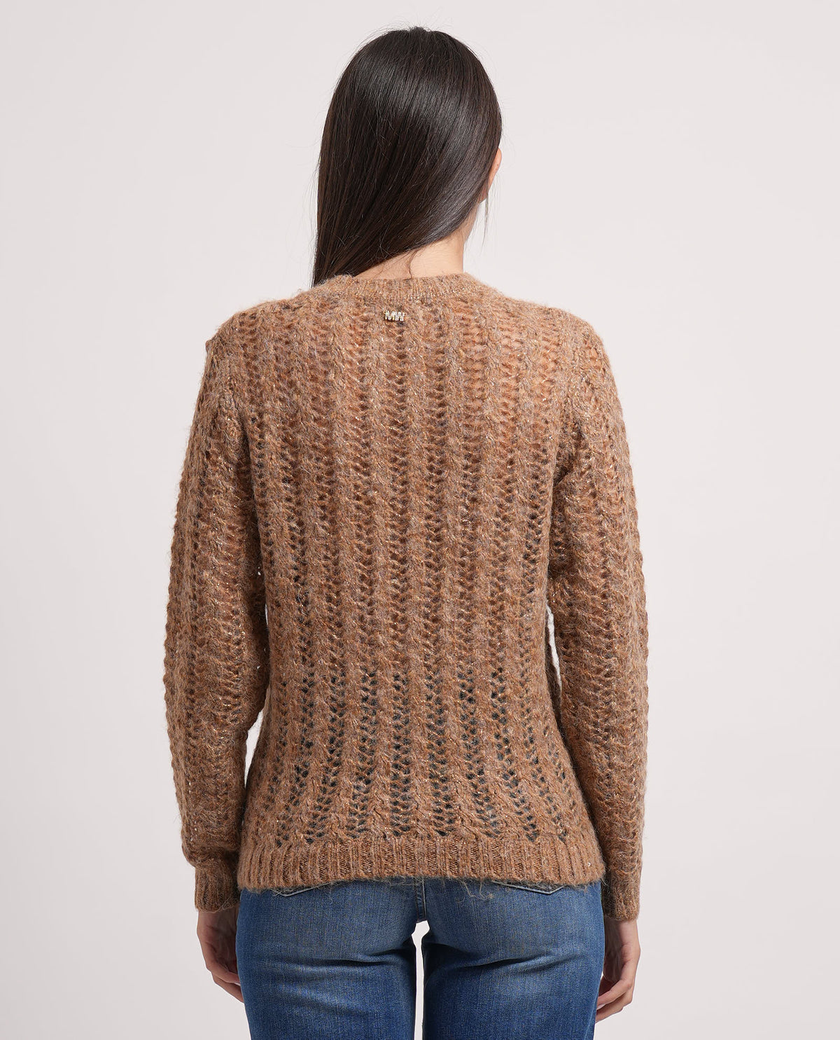 Maglione Markup donna con trecce traforate 