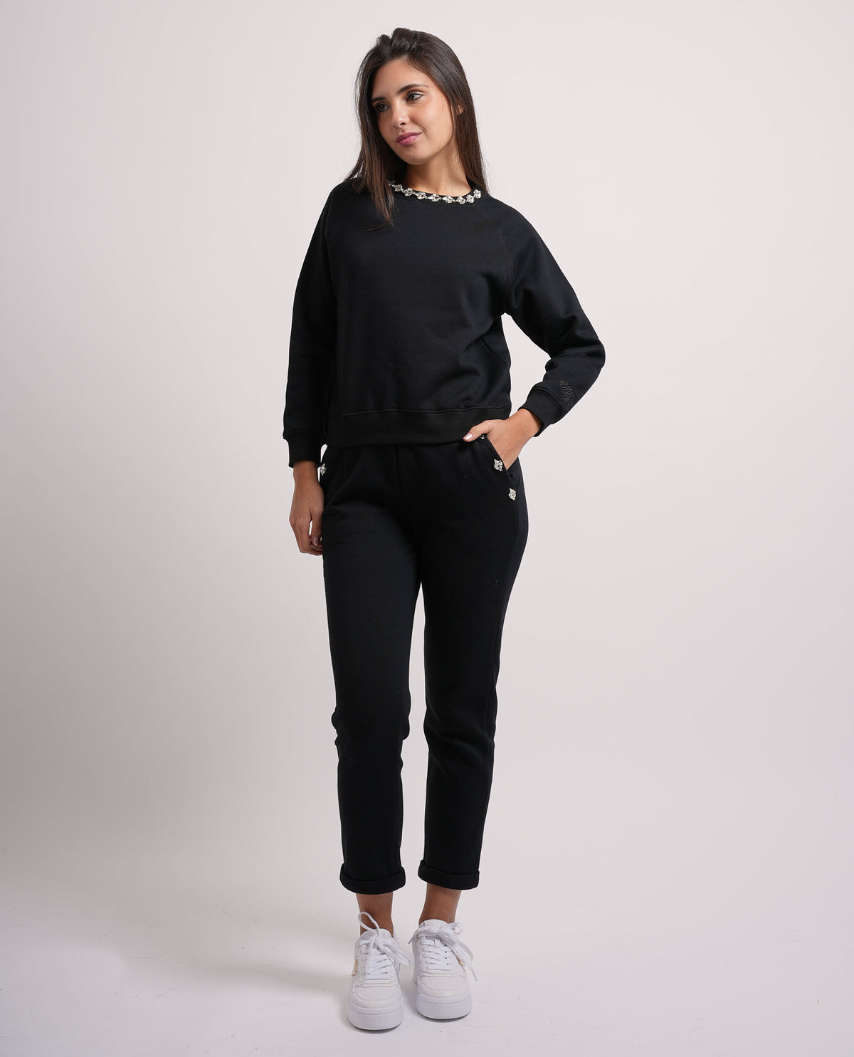 Pantaloni donna Markup con elastico in vita 