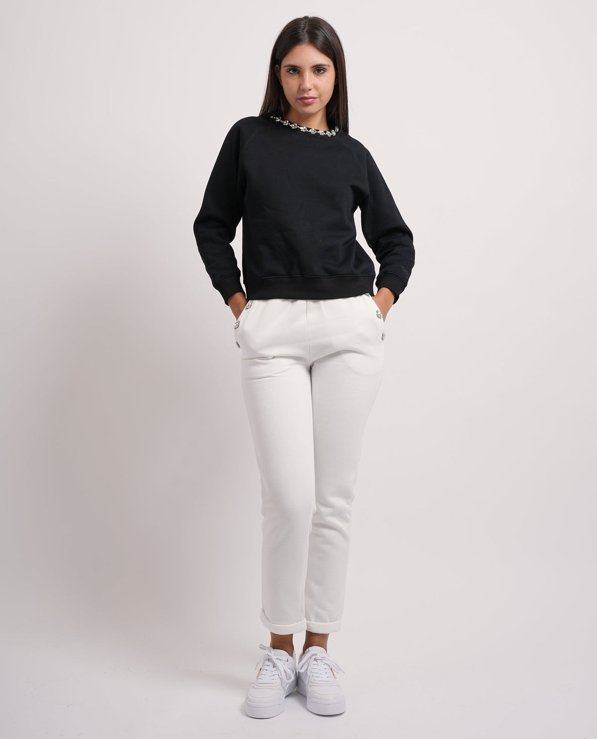 Pantaloni donna Markup con elastico in vita 