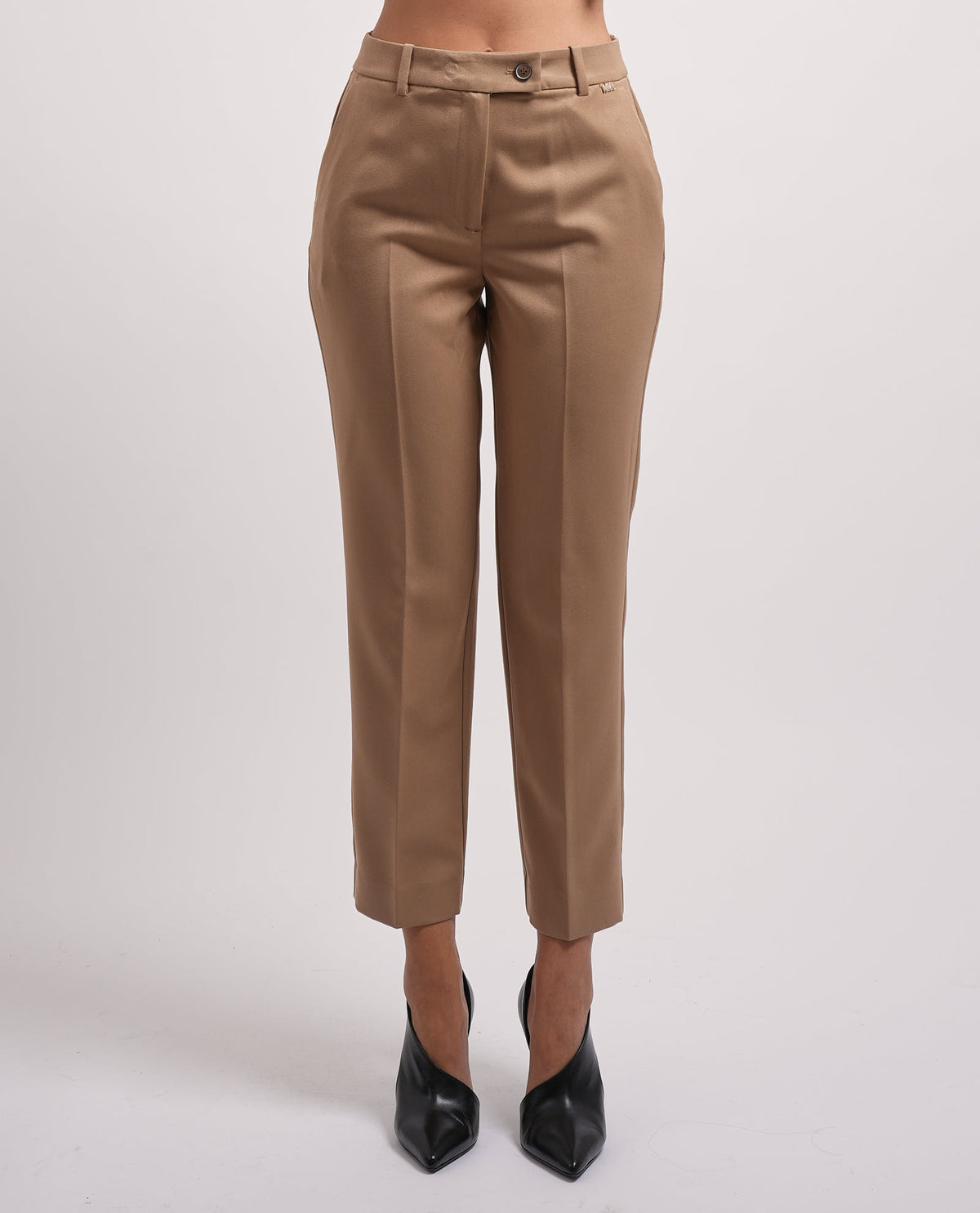 Pantaloni donna Markup in flanella pettinata 