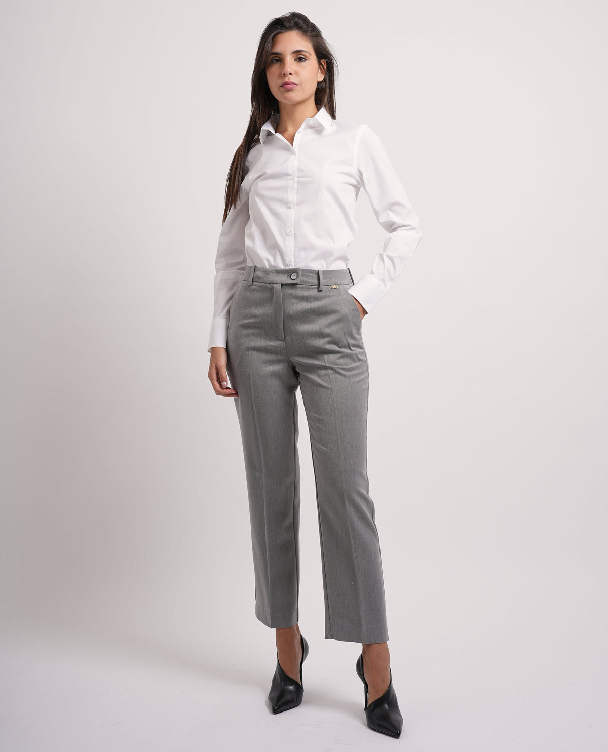 Pantaloni donna Markup in flanella pettinata 