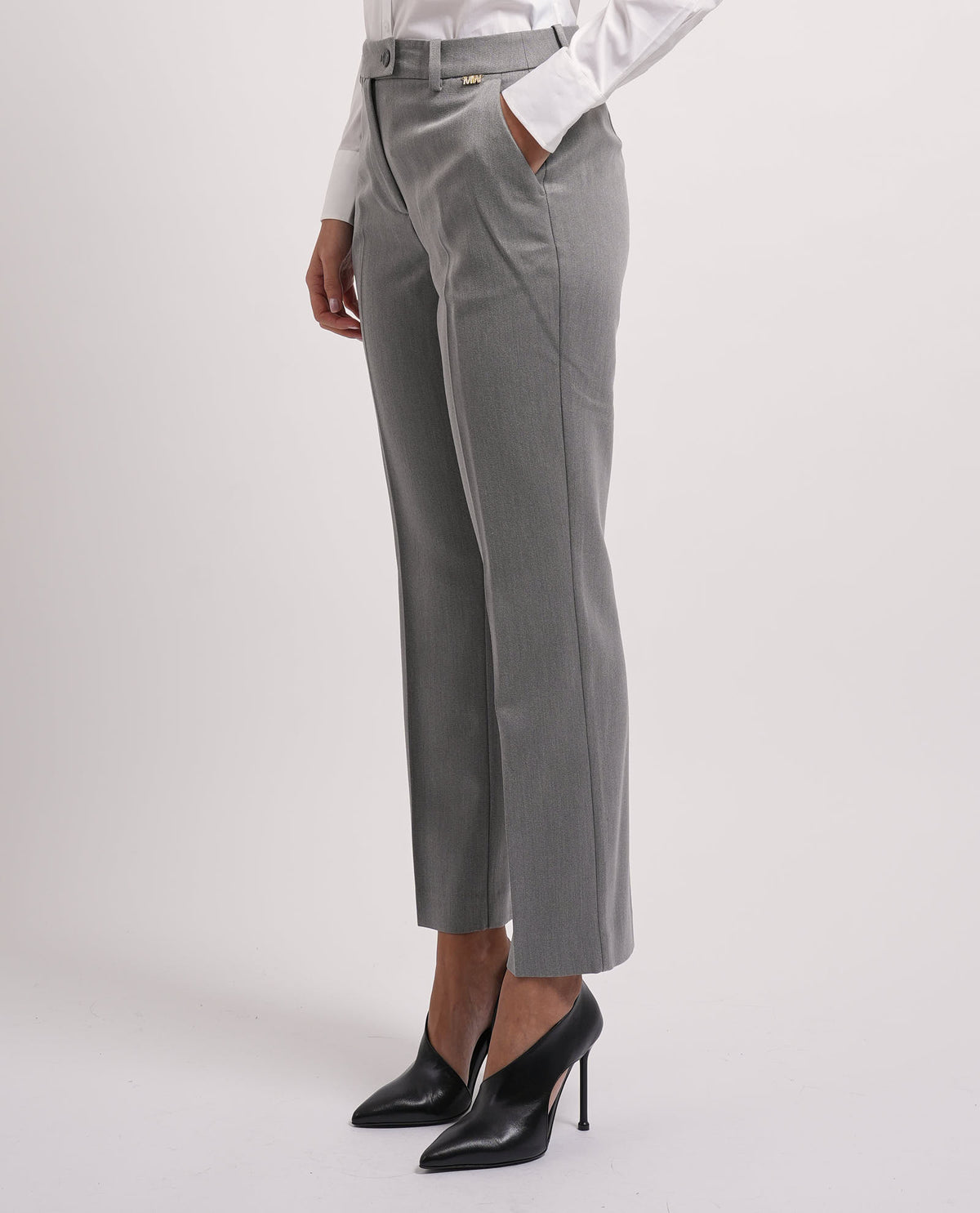 Pantaloni donna Markup in flanella pettinata 