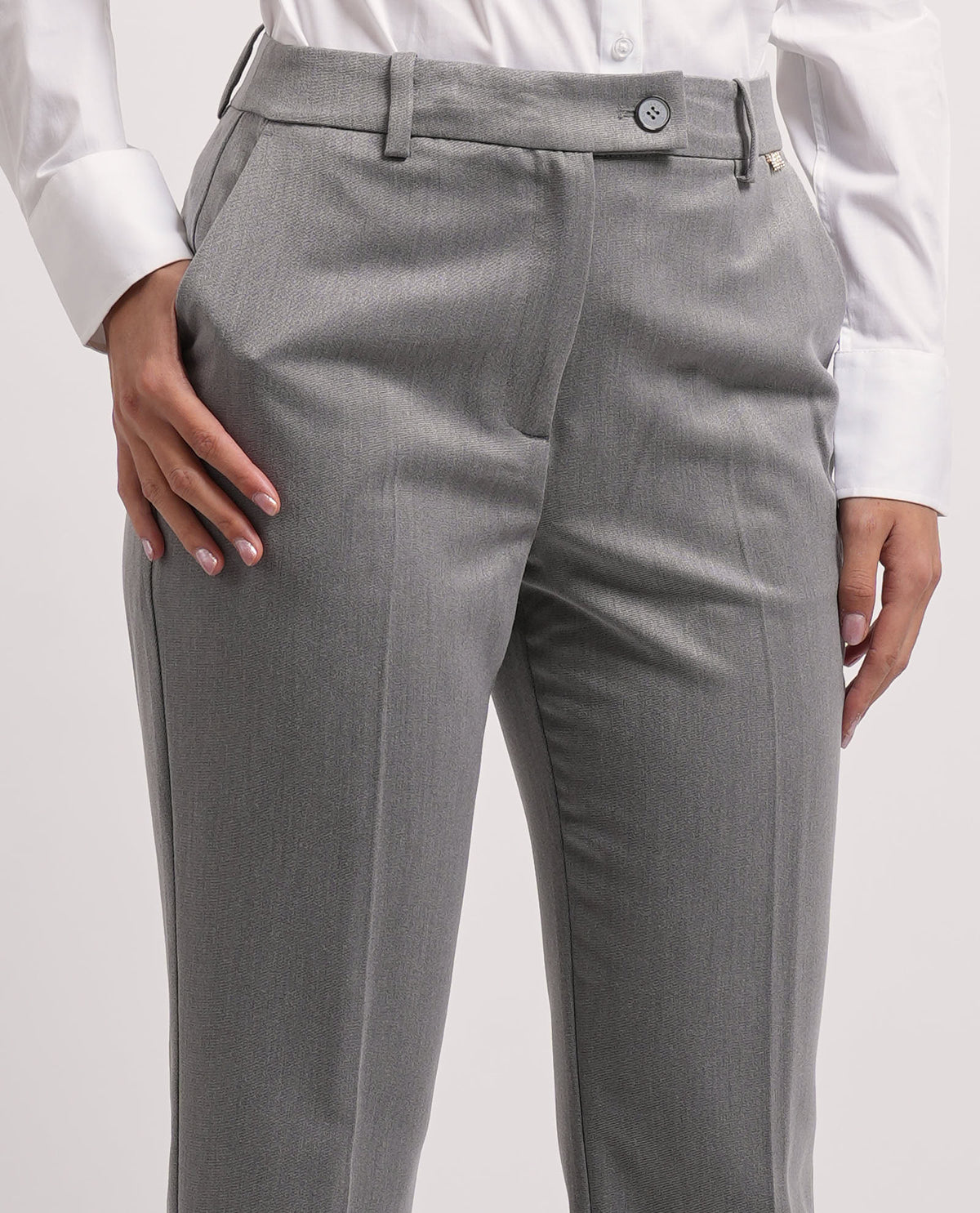 Pantaloni donna Markup in flanella pettinata 