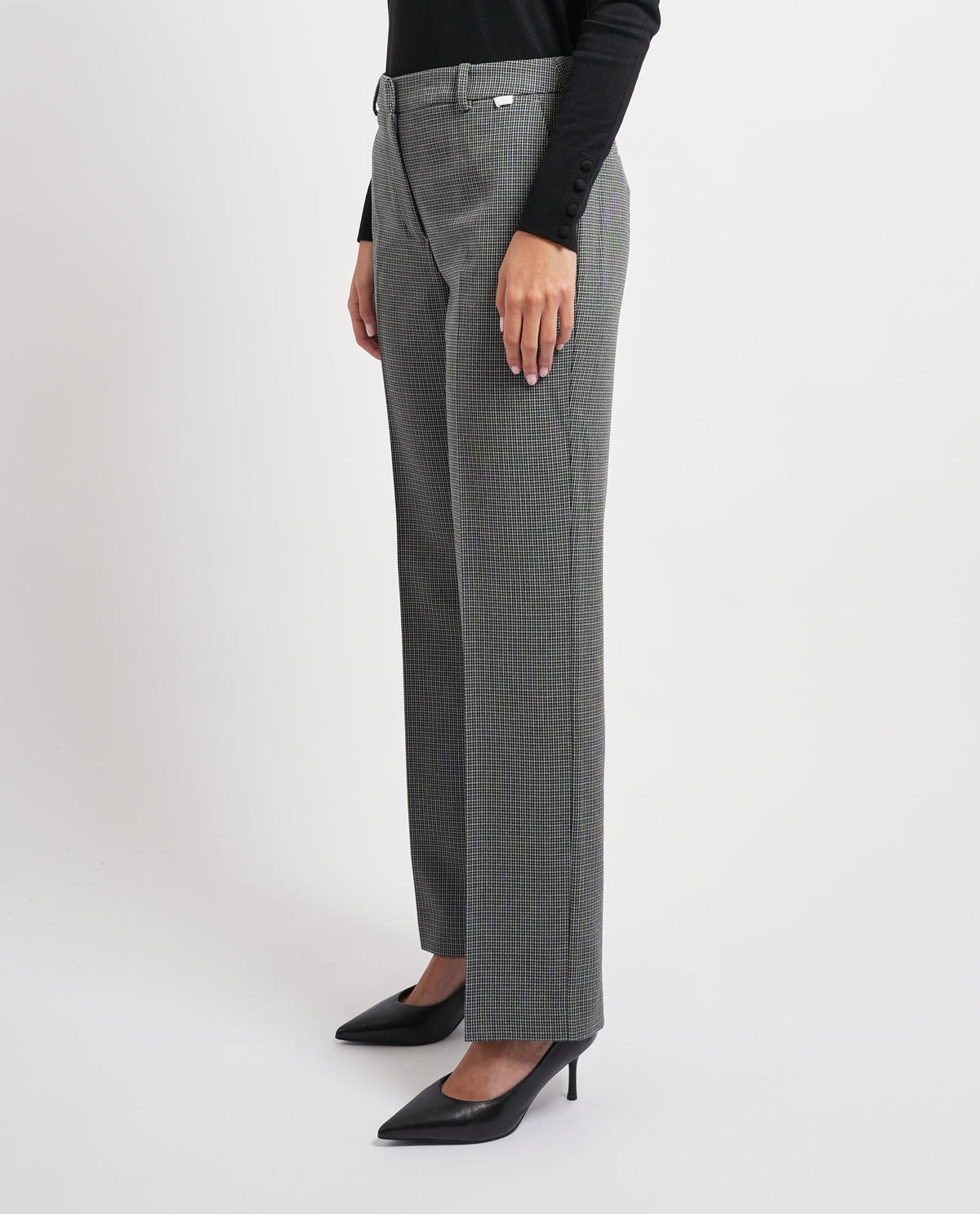 Pantaloni donna Markup con microtrama 