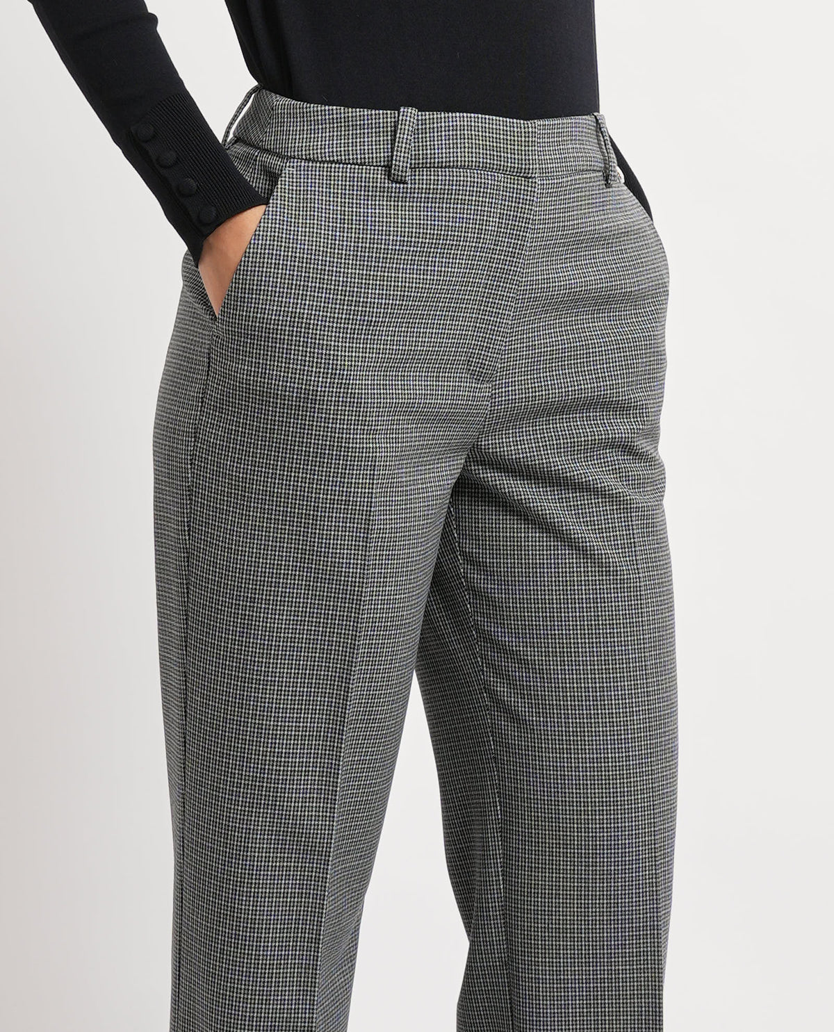 Pantaloni donna Markup con microtrama 