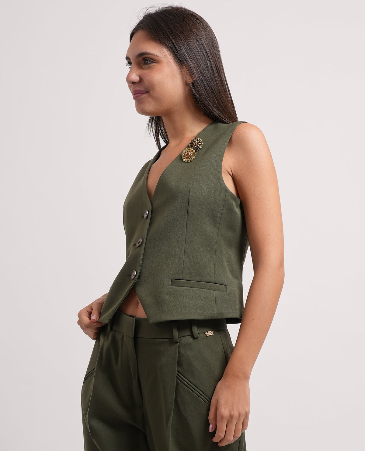 Completo donna Markup gilet e pantaloni 