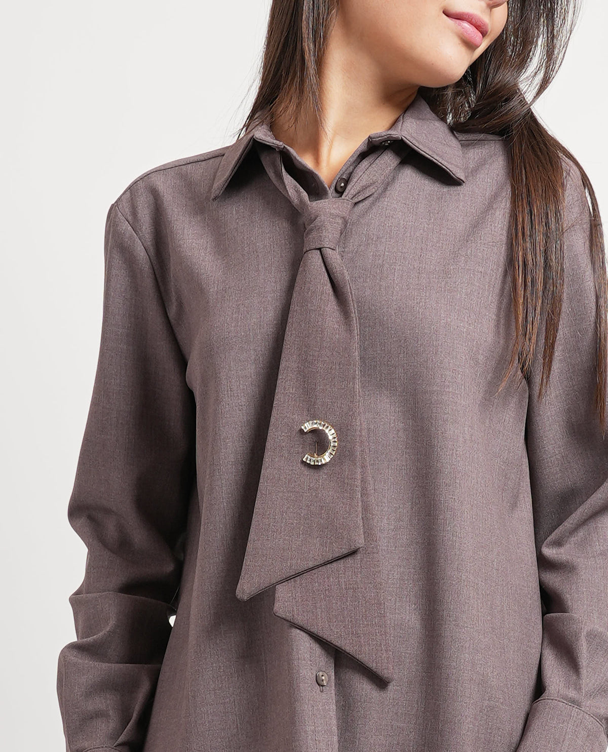 Camicia donna Maryley con cravatta 