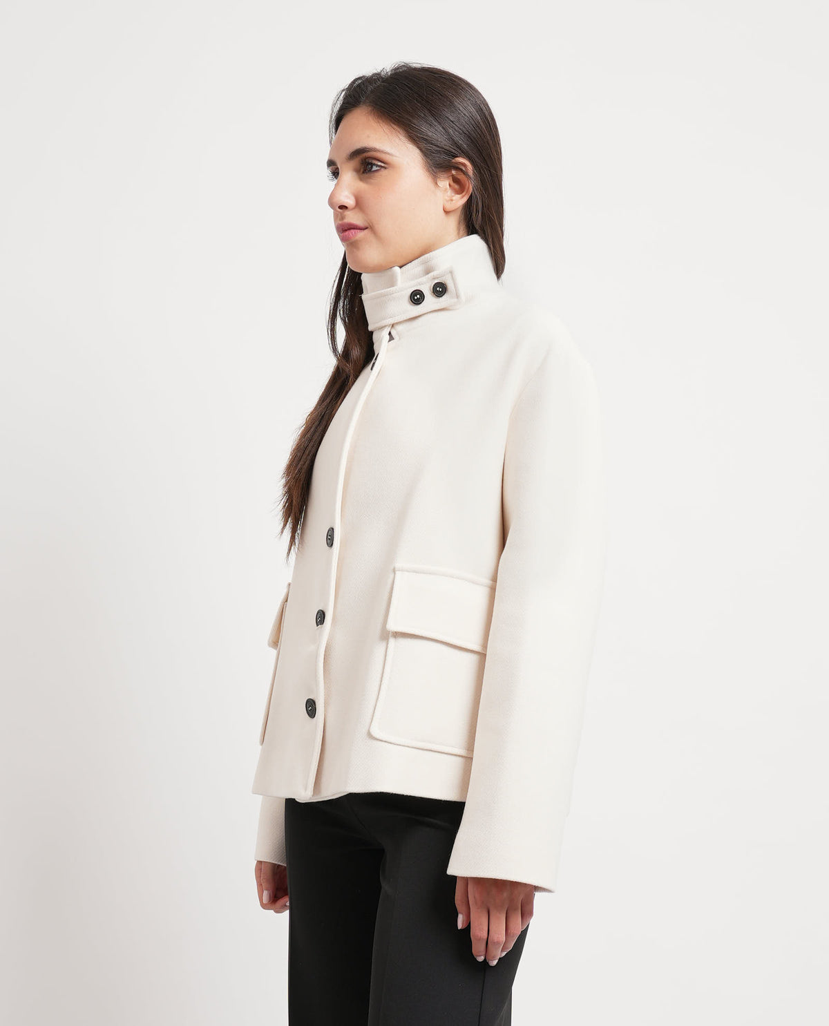 Cappotto donna Maryley con collo alto 