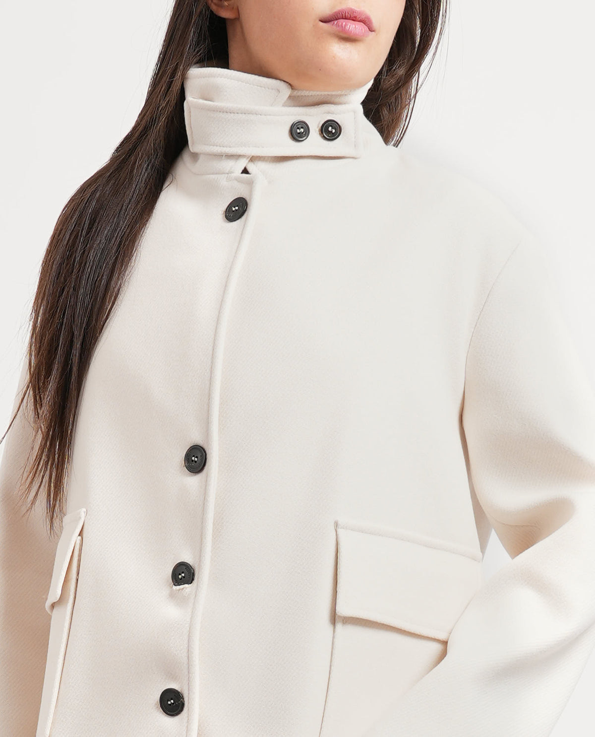 Cappotto donna Maryley con collo alto 
