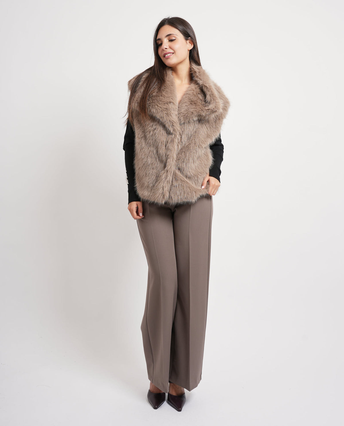 Giubbotto donna Maryley in ecopelliccia 