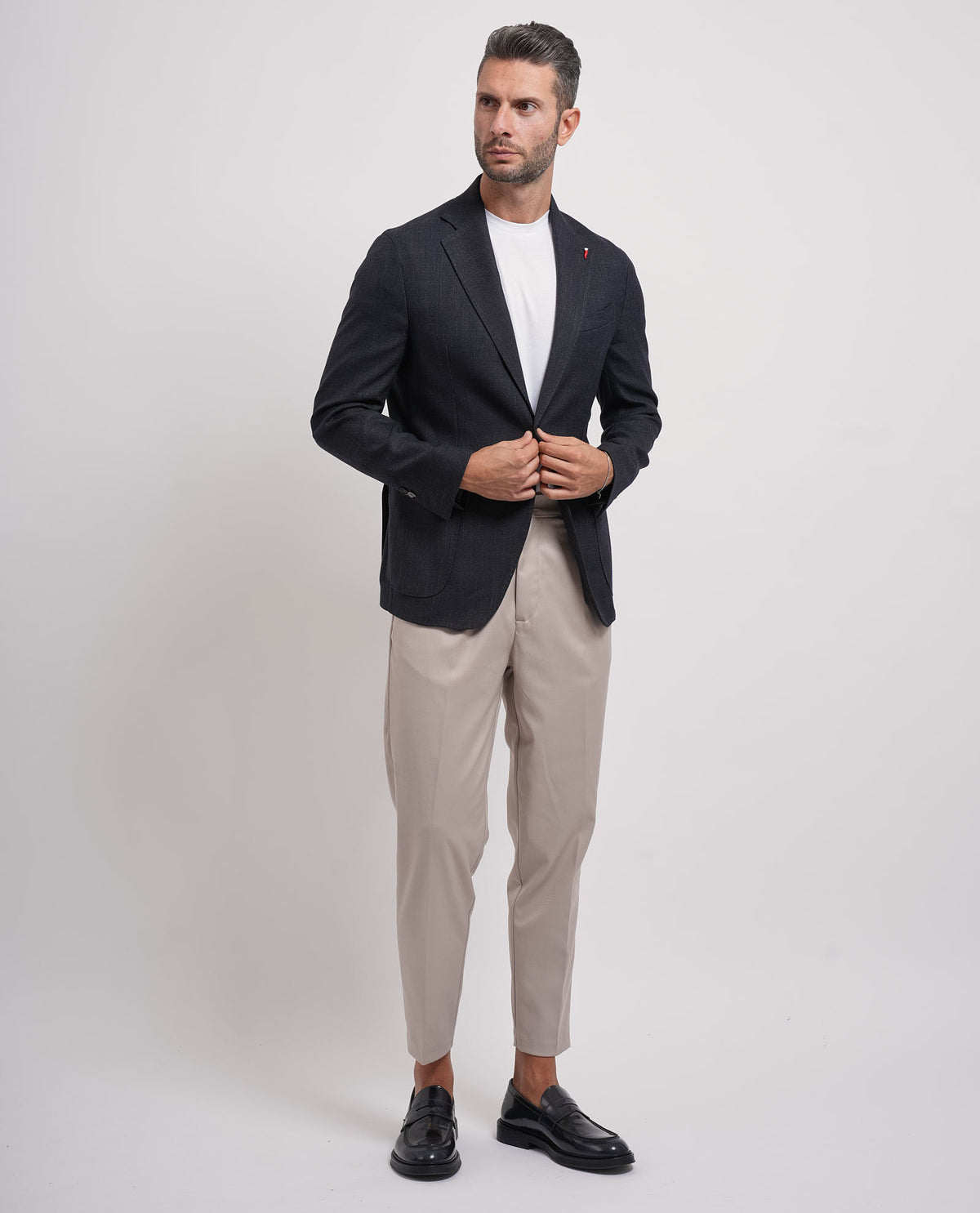 Giacca uomo Mulish con microtrama 