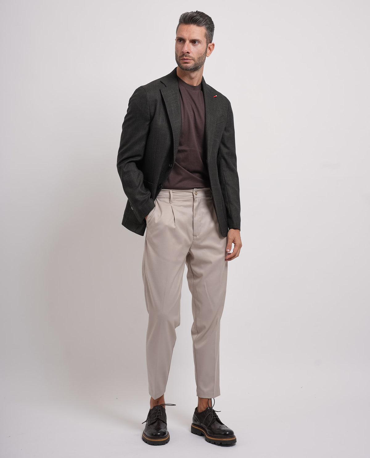 Giacca uomo Mulish con microtrama 
