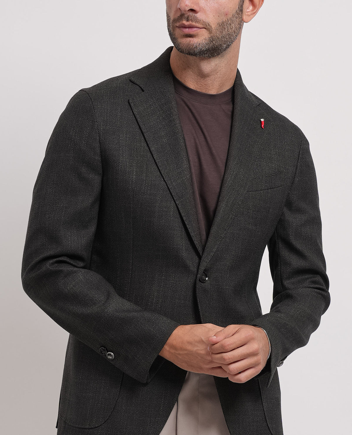 Giacca uomo Mulish con microtrama 