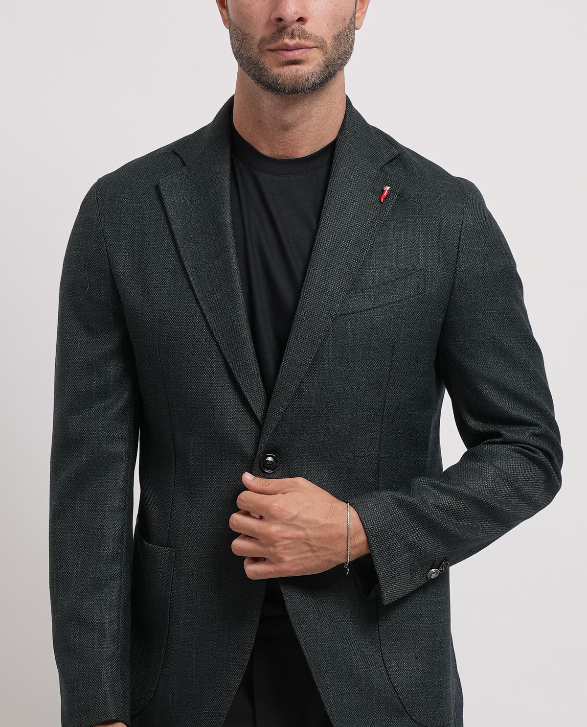 Giacca uomo Mulish con microtrama 