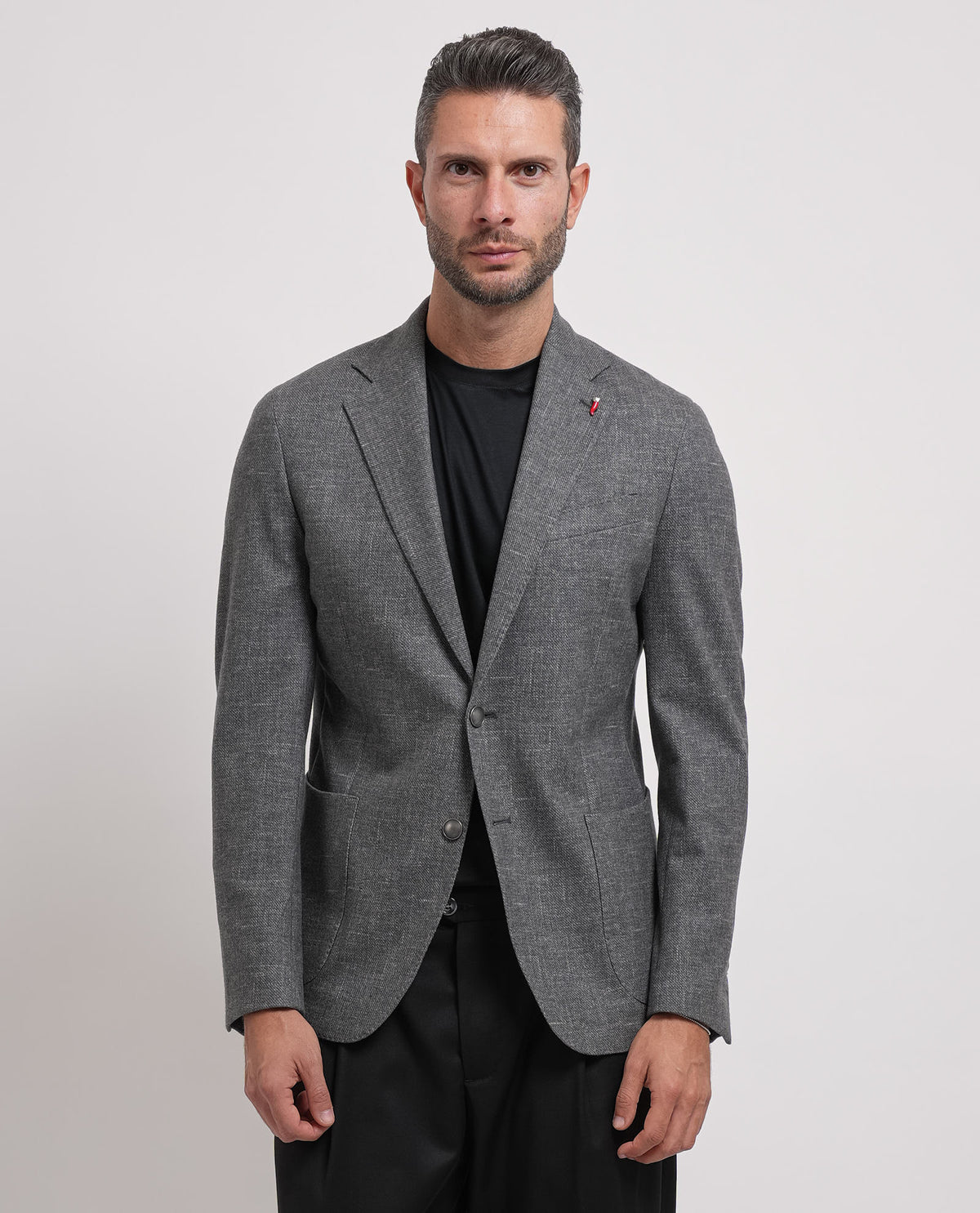 Giacca uomo Mulish monopetto con microtrama 