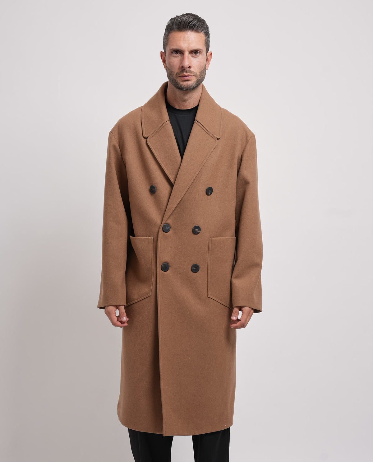 Cappotto lungo doppiopetto uomo Mulish oversize 
