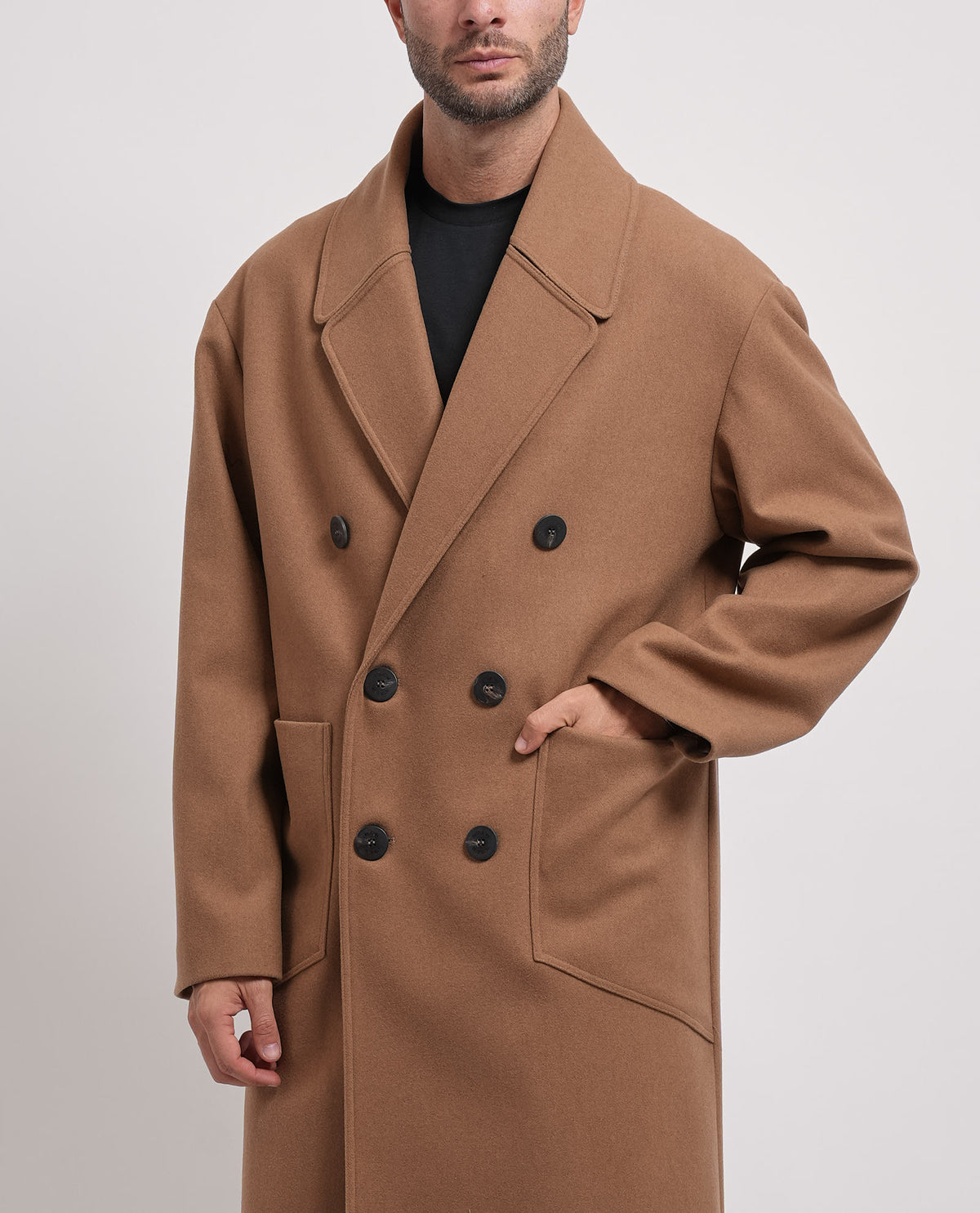 Cappotto lungo doppiopetto uomo Mulish oversize 