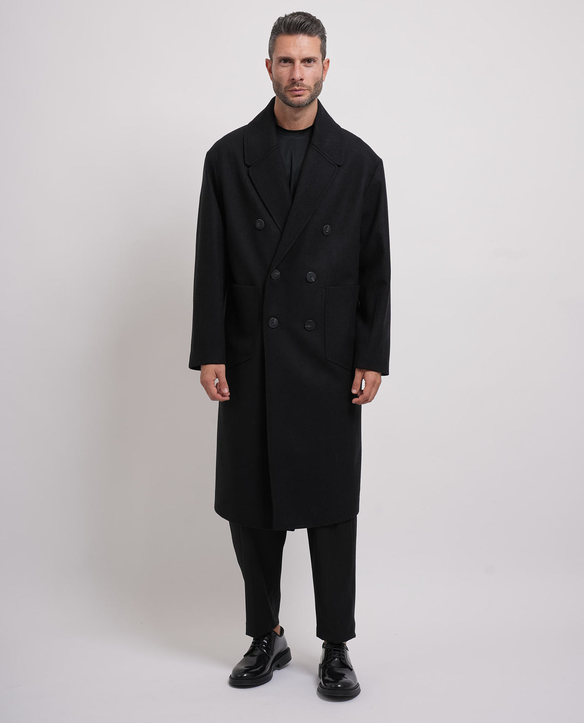 Cappotto lungo doppiopetto uomo Mulish oversize 