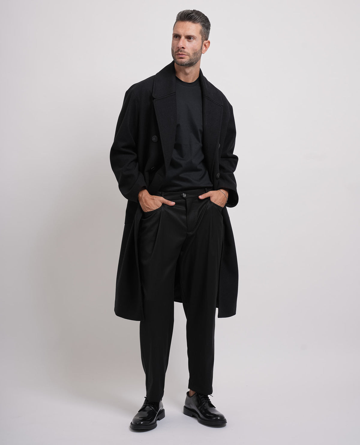 Cappotto lungo doppiopetto uomo Mulish oversize 