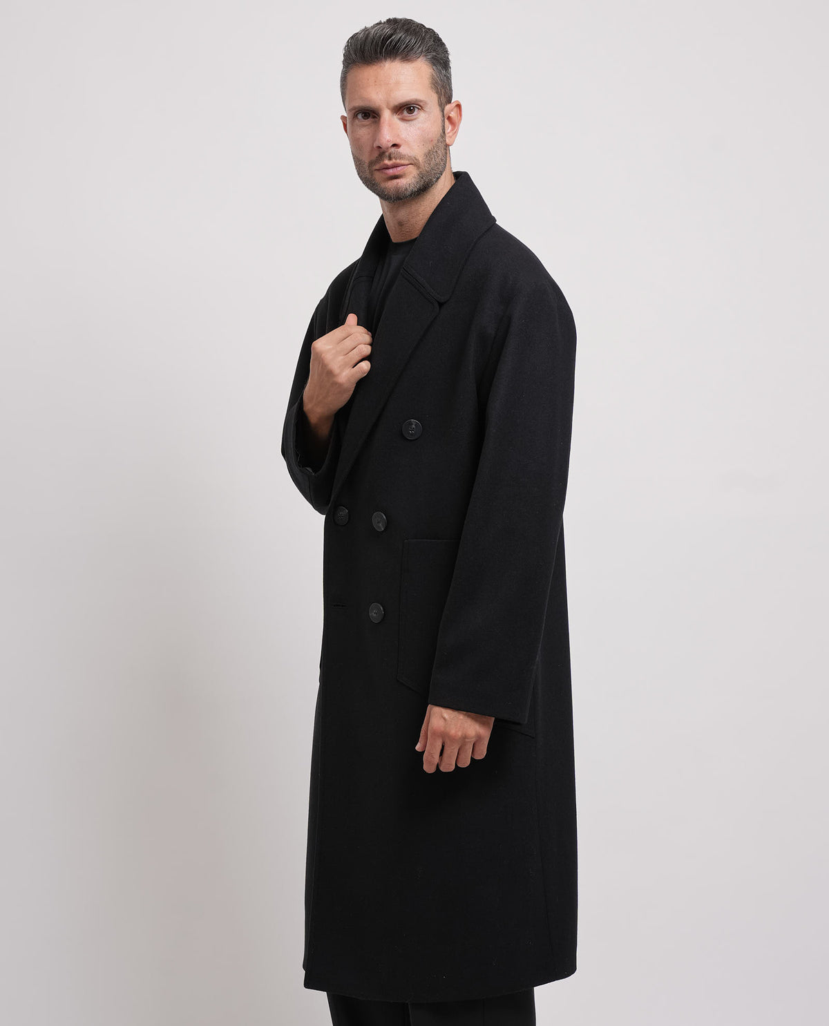 Cappotto lungo doppiopetto uomo Mulish oversize 