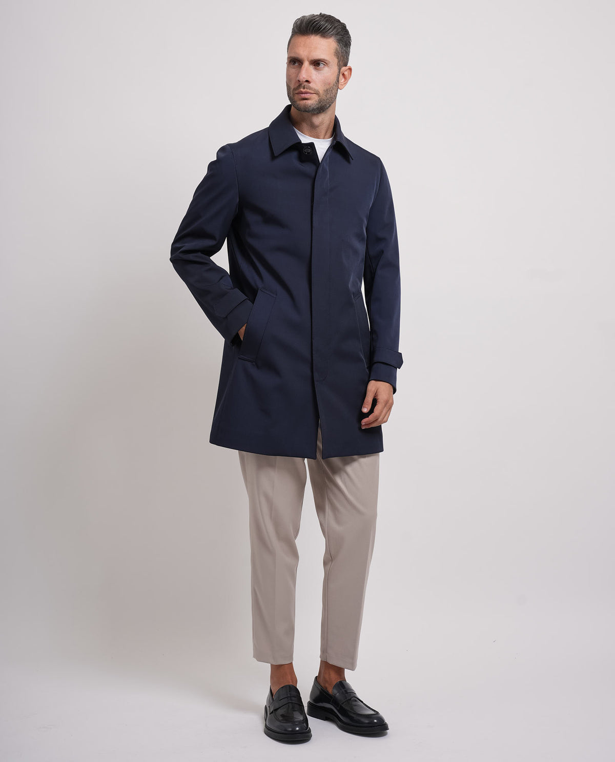 Cappotto uomo Mulish con colletto a camicia 