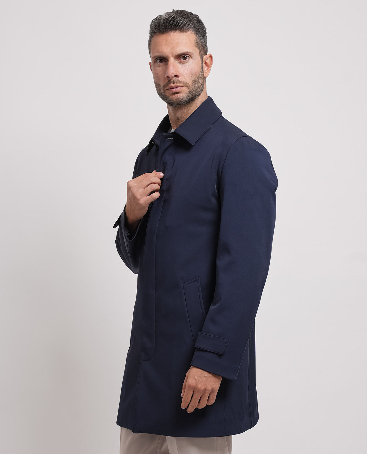Cappotto uomo Mulish con colletto a camicia 