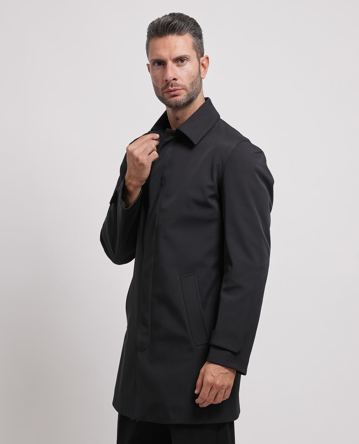 Cappotto uomo Mulish con colletto a camicia 