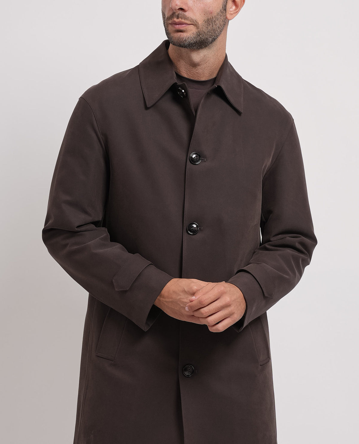 Cappotto lungo classico uomo Mulish con bottoni 